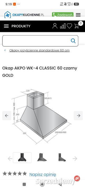 Okap wk4 Classic 60 Okapy pomorskie Warszkowo