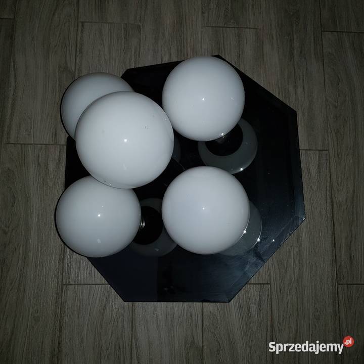 Zyrandol lampa wiszaca lustro bańki kule stylowy Misie