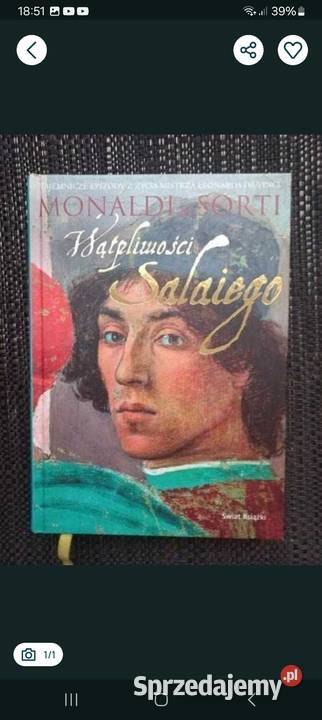 Wątpliwości Salaiego Rita Monaldi Francesco Pozostałe Książki i Podręczniki Siemianowice Śląskie