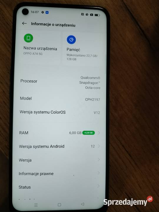 Oppo a 74 5G Rudolfin