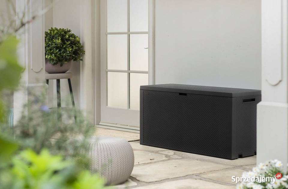 SKRZYNIA OGRODOWA Tworzywo Sztuczne 280 l szara