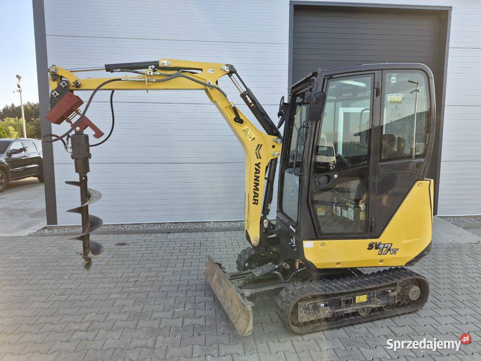 Wynajem minikoparka Yanmar SV17VT wyposażonej w nie Myślibórz sprzedam