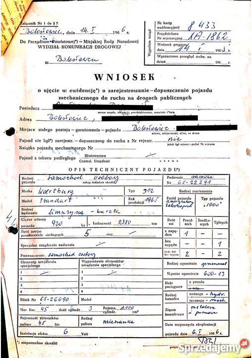 Piękny klasyk Wartburg 3121000 manualna Warszawa