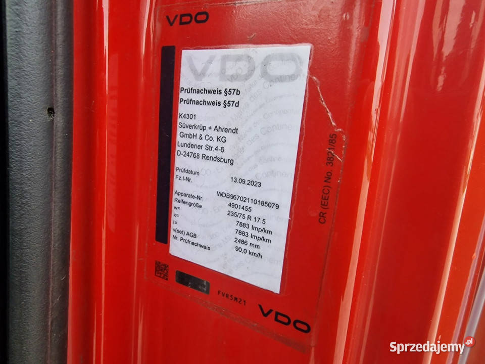 Mercedes ATEGO 823 5x ATEGO 823 automat webasto Rok produkcji 2017