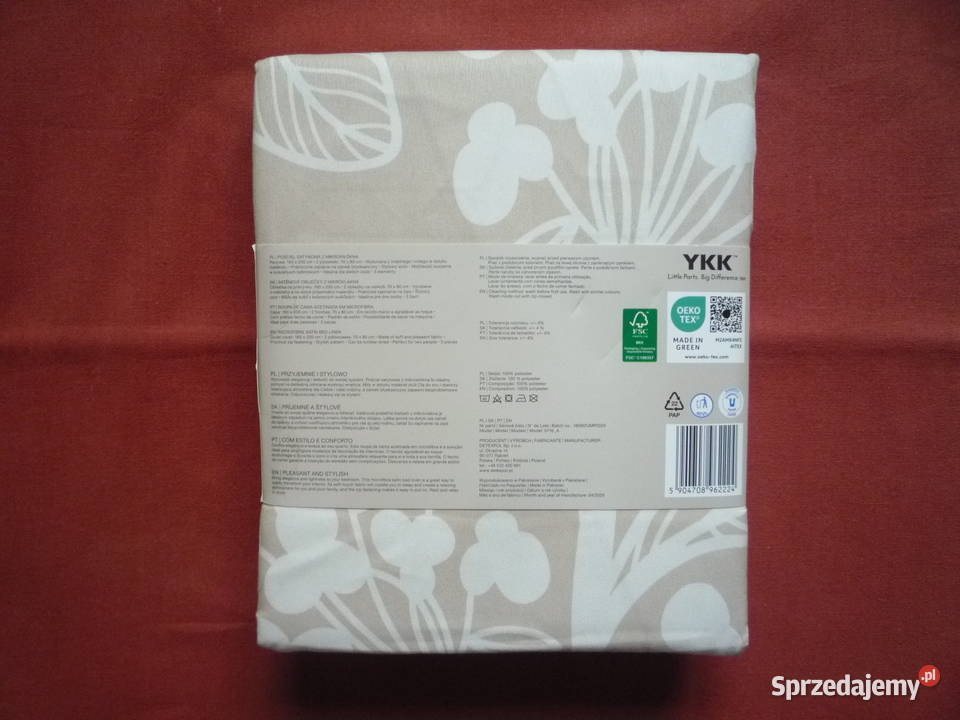 Smukee nowa beżowa pościel satynowa mikrowłókno Szczecin