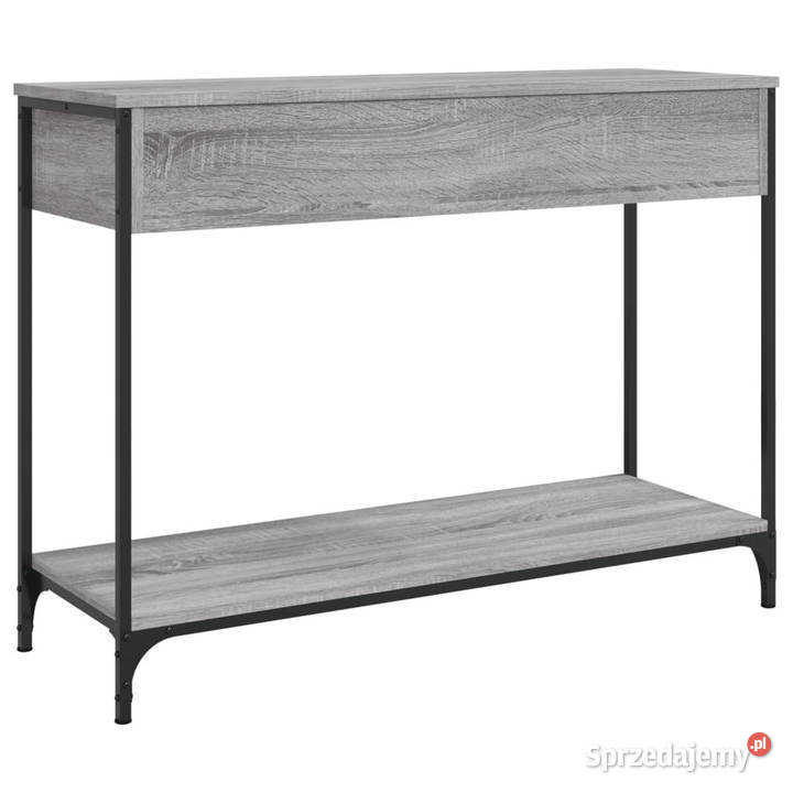 Stolik konsolowy szary dąb sonoma 100x345x75