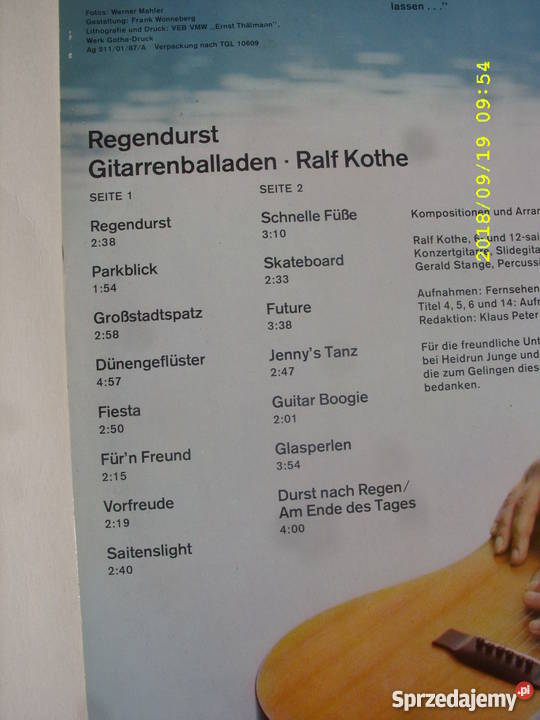 Ballada LP RALF KOTHE Gitarrenballaden Wołów