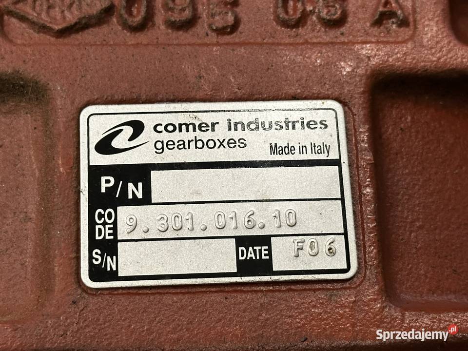 Skrzynia przekładnia kątowa COMER INDUSTRIES kujawsko-pomorskie Chmielniki sprzedam