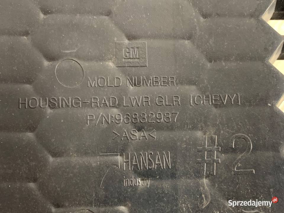 ATRAPA GRILL CHEVROLET CRUZE 96832937 Hatchback