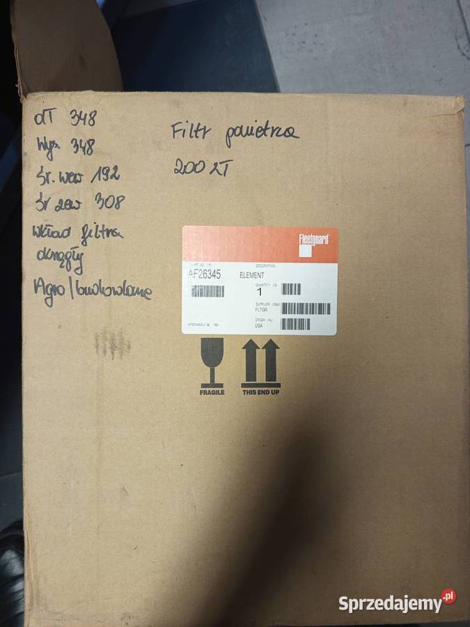 Filtr Fleetguard do maszyn budowlanych i Rozprza