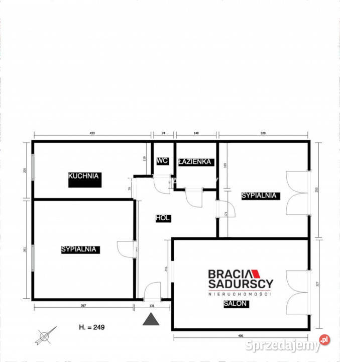 Mieszkanie 665m2 3 pokoje Kraków Osiedle Zielone blok