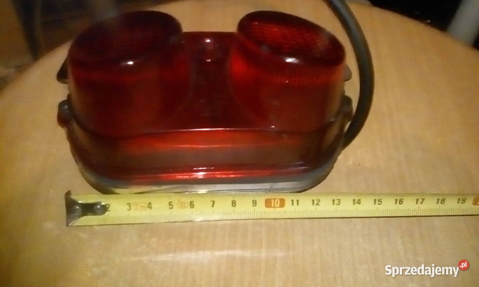 Lampa tylna motocyklowa czerwona
