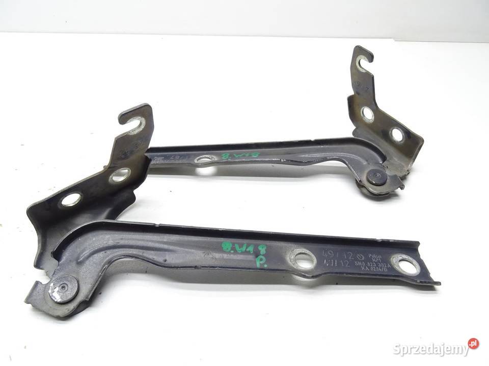 ZAWIAS ZAWIASY MASKI KOMPLET 5N0823302A VW Zawiasy, bolce i prowadnice sprzedam
