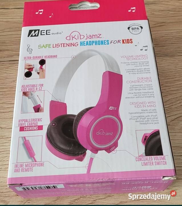 Nowe słuchawki dziecięce z limiterem Mee Audio podkarpackie