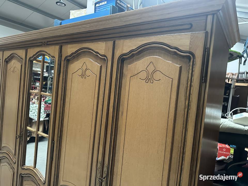 Dębowa sypialnia łóżko 140 szafki komoda szafa Meble do sypialni Sławoszewek sprzedam