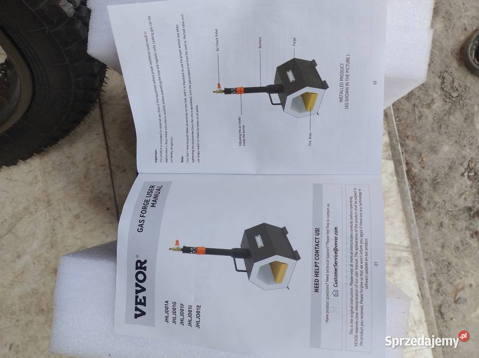 Kuźnia gazowa vevor palenisko kuźnia Krasnystaw