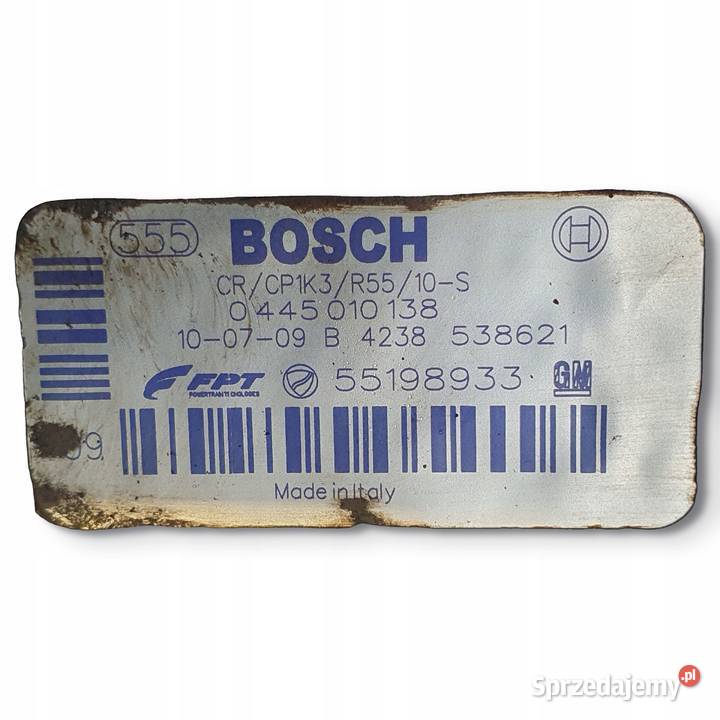 POMPA WTRYSKOWA Opel Combo D 13 CDTI 0445010138 osobowe Chełm