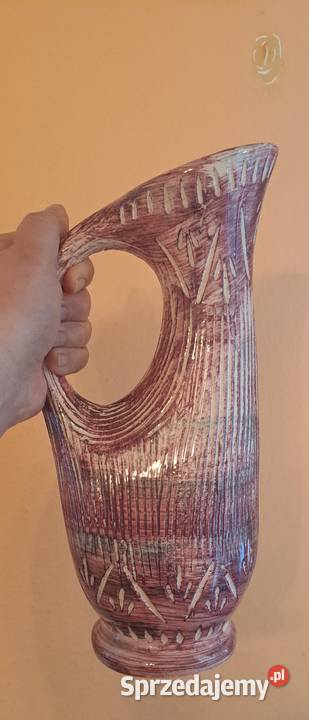 ceramiczny dzbanek ręcznie malowany Belgia Warszawa