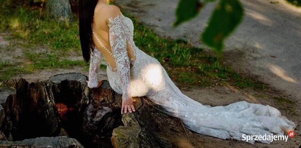 Włoska suknia ślubna Demetrios 36 S mazowieckie Warszawa sprzedam