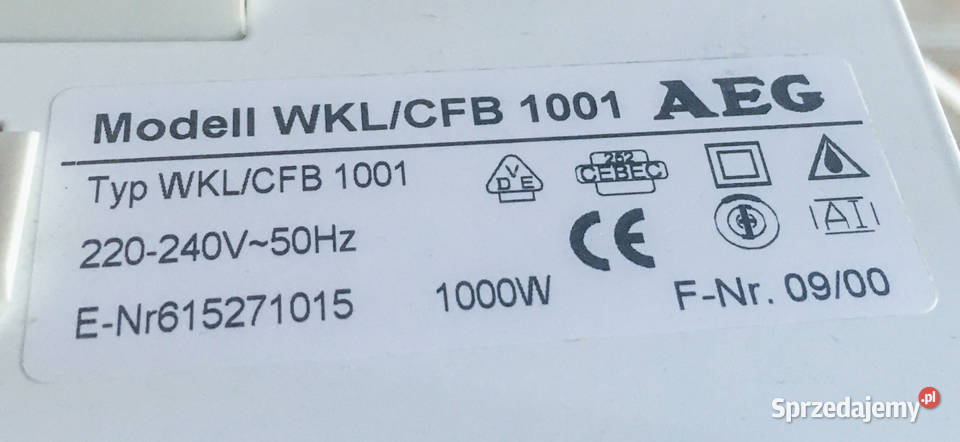 Grzejnik konwektorowy AEG WKLCFB 1001 1kW śląskie Częstochowa
