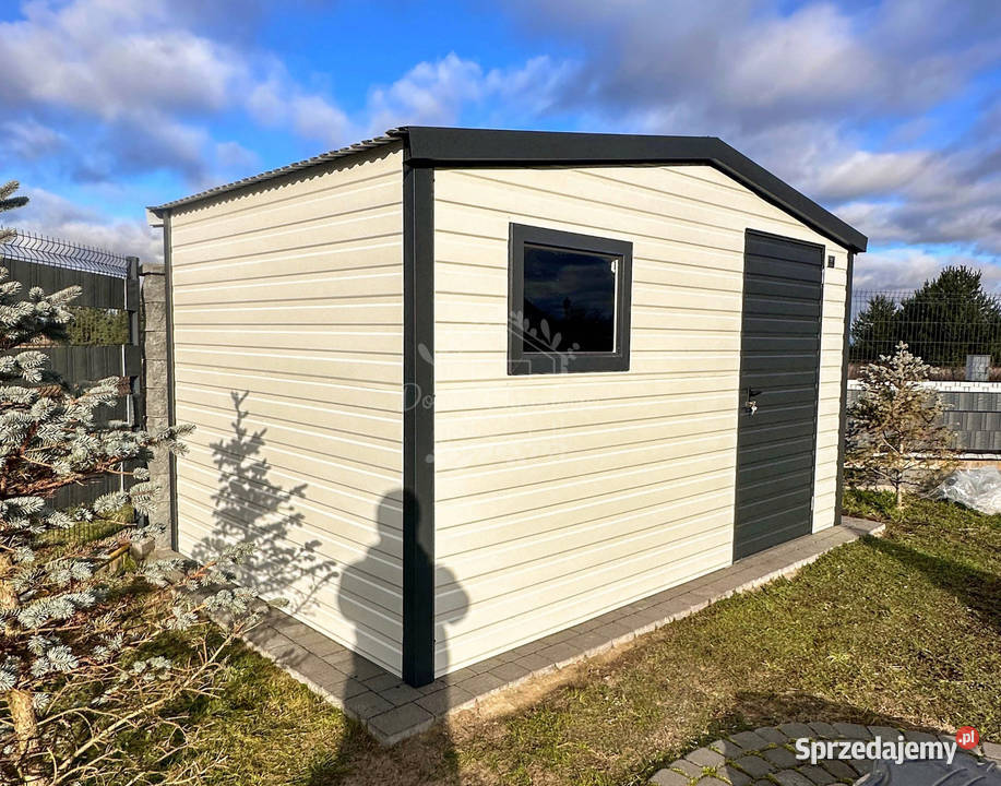 Schowek domek ogrodowy 3x2m drzwi okno biały Gryfice