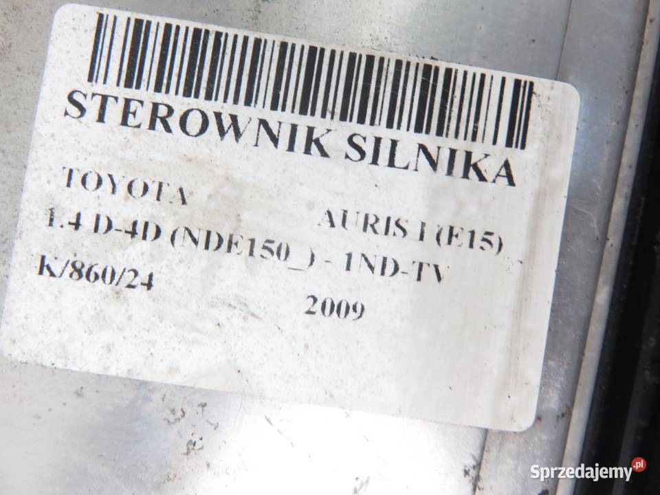 STEROWNIK TOYOTA AURIS I E15 14 D4D 8966102S80 Komputery