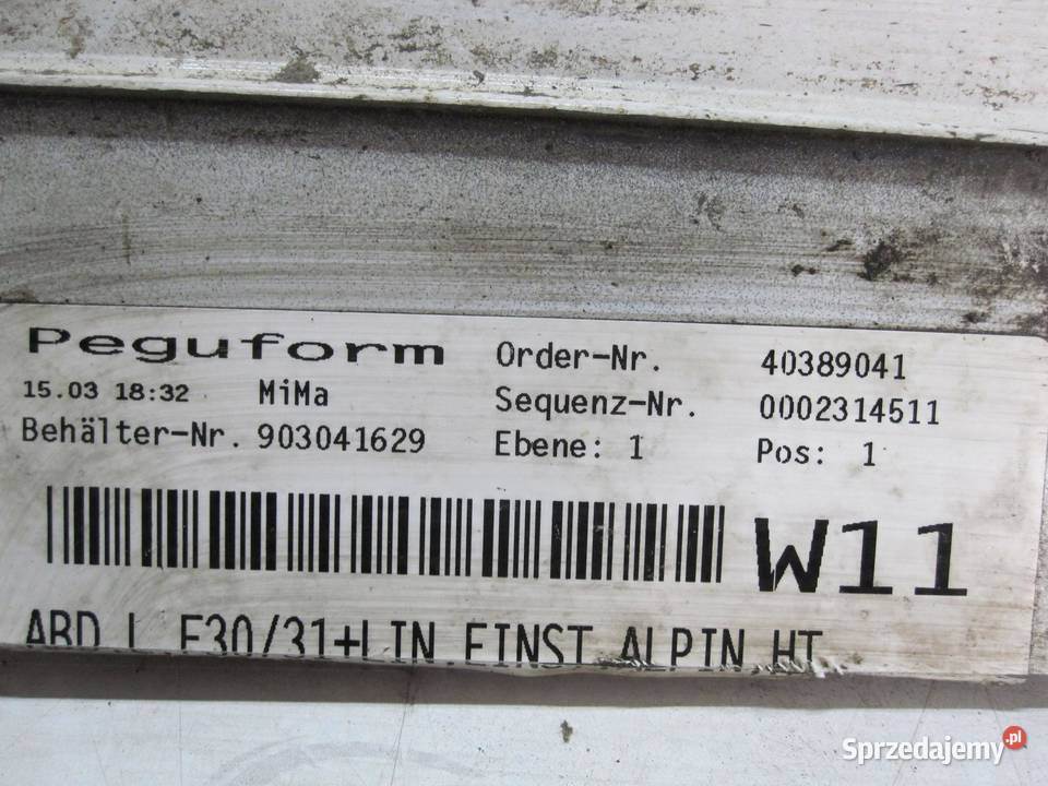 BMW F30 12r listwa progowa prawa 903041629
