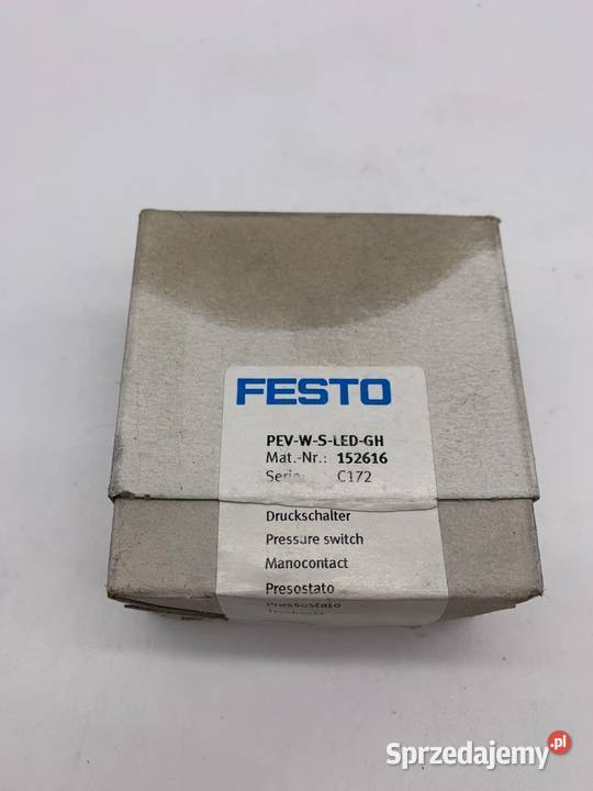 Festo PEVWSLEDGH 152616 Wyłącznik ciśnieniowy mazowieckie Warszawa