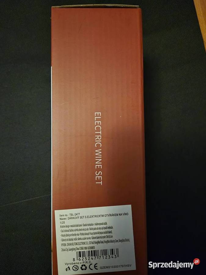 Zestaw elektryczny do otwierania wina Pabianice sprzedam