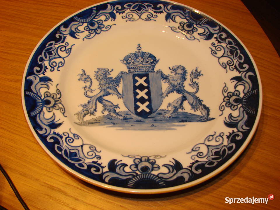 porcelanowy talerz herbowy