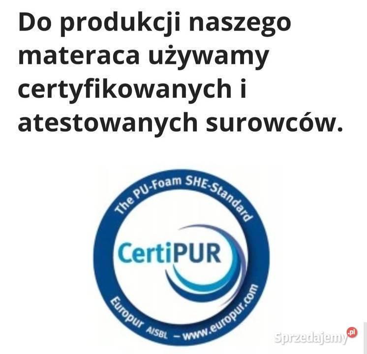 Antyalergiczny TopperMaterac ok 120x200x7 RemSen pomorskie Gdańsk