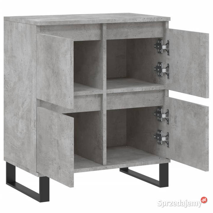 Komoda szarość betonu 60x35x70 materiał
