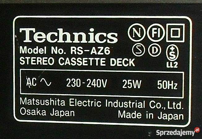 Magnetofon trójgłowicowy TECHNICS RSAZ6 WYSOKIEJ śląskie