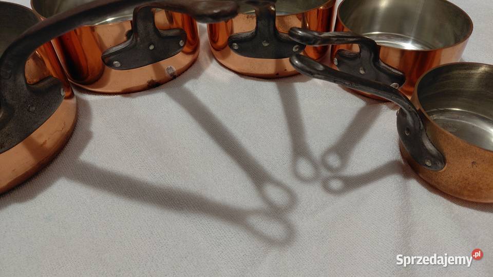 Zestaw Francuskich rondli miedzianych Pozostałe Krzykawa