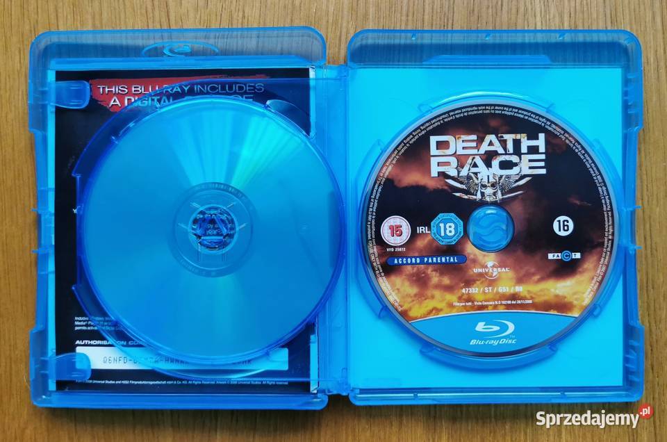 Death Race Wyścig Śmierci Bluray DVD En 2008 łódzkie Parzęczew