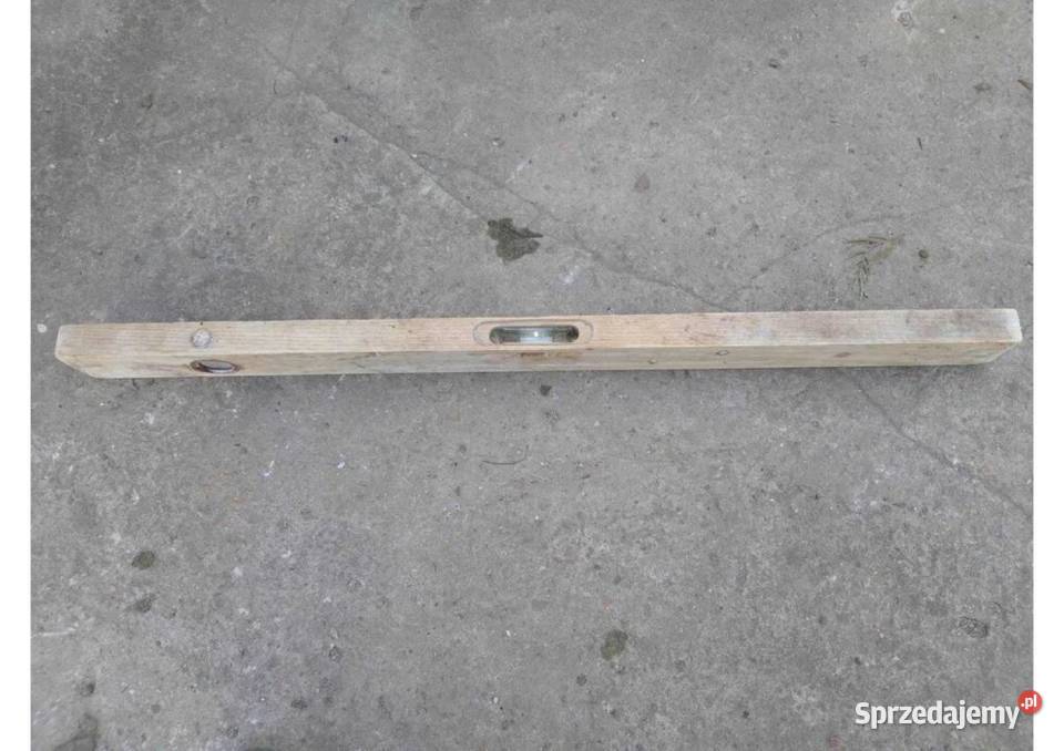 Poziomica drewniana 80 stara PRL dwa wskaźniki Łódź sprzedam