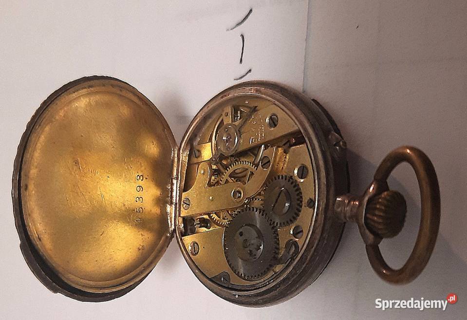Stary Srebrny Zegarek Kieszonkowy I Gliwice