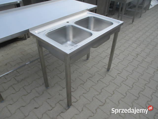 ZLEW GASTRONOMICZNY 2 KOMOROWY Z PÓŁKĄ 1006085 Gastronomia Ostrów Wielkopolski