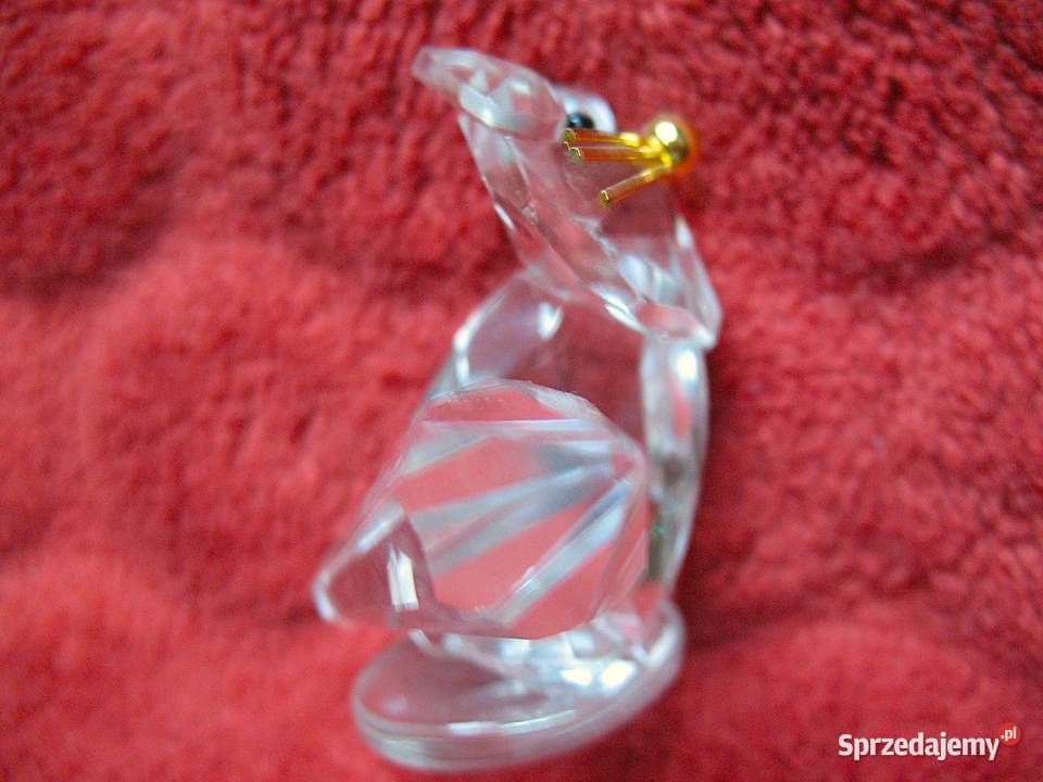 Kot szkło szlifowane kryształowe figurka 45 x 4 Siedlce