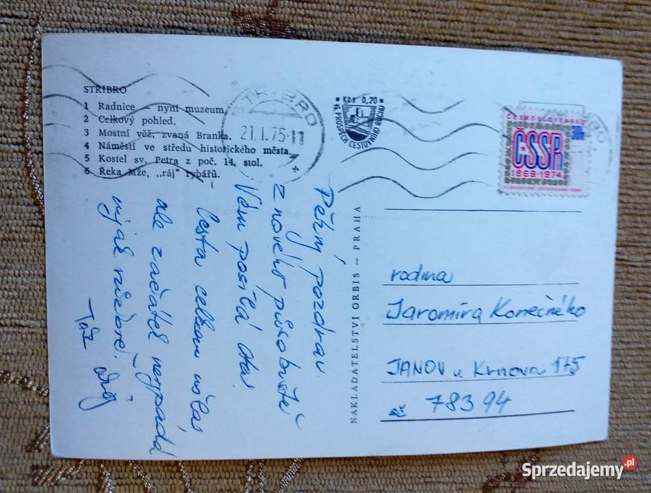 STRIBRO M IN WIDOK NA RENESANSOWY RATUSZ I BRAMĘ Piszczac