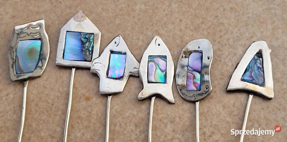 Zabytkowy zestaw widelczyków do koktajli Meksyk Kraków