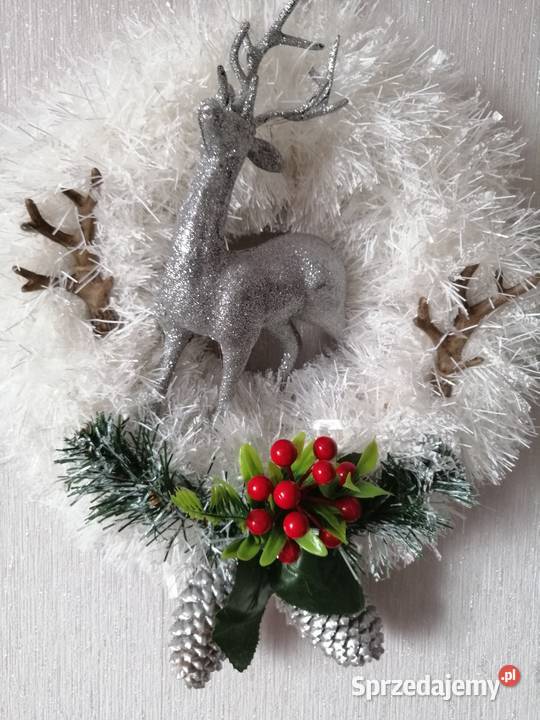 Wianek świąteczny na drzwi Ozdoby Katowice