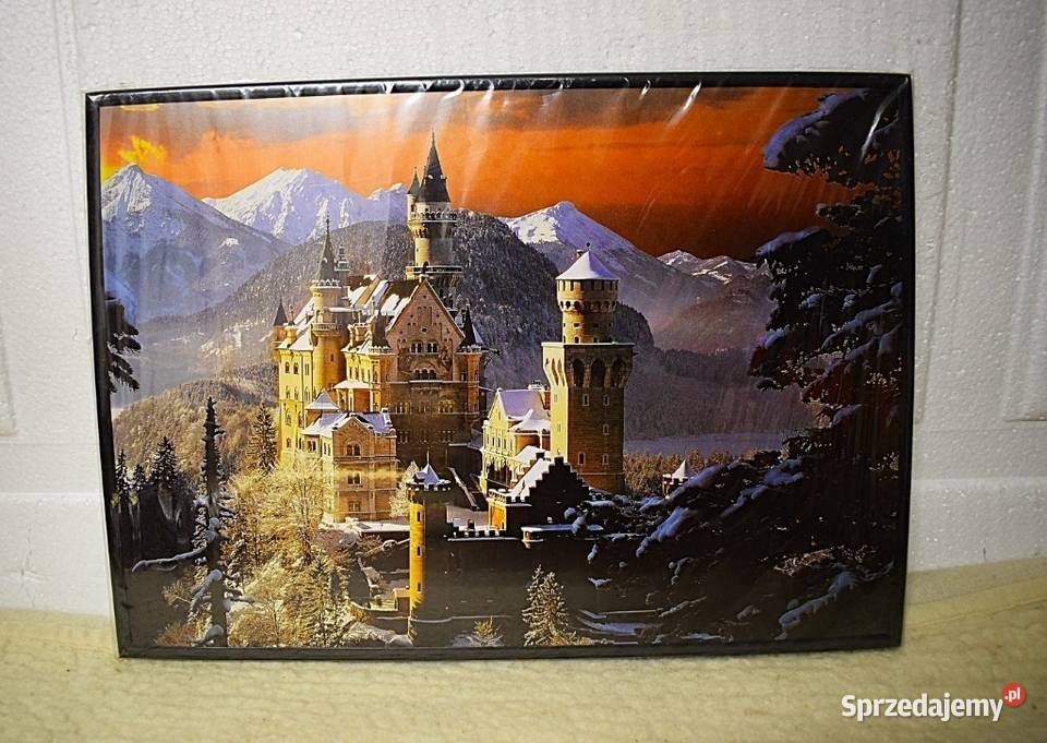 Bajkowy zamek Neuschwanstein reprodukcja
