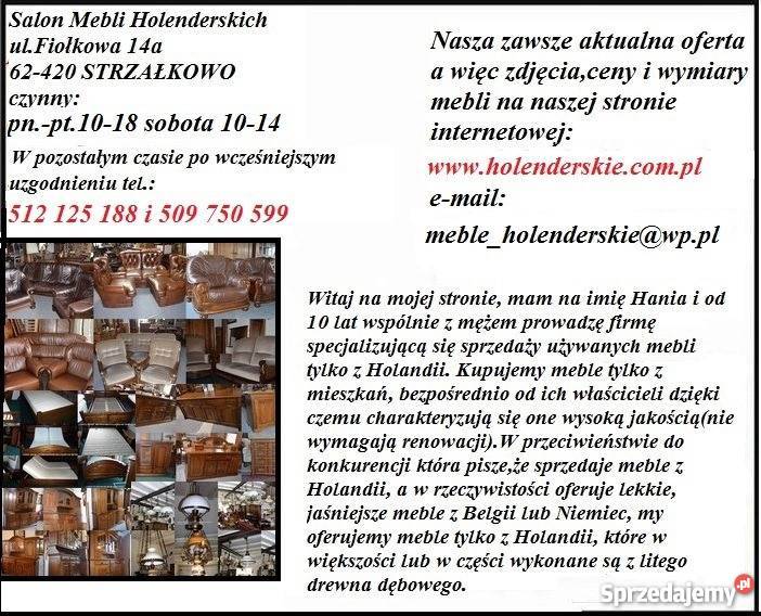 Ładny solidny sekretarzyk biurko dębowe meble wielkopolskie