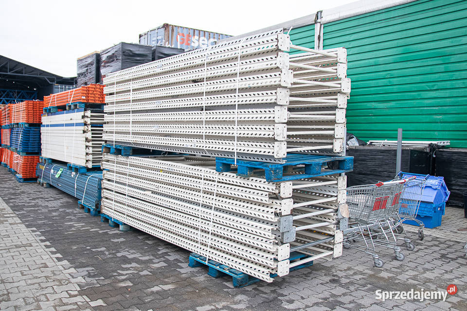 Regał paletowy magazynowy trawers rama regałowa