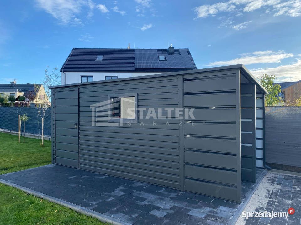 Schowek Domek ogrodowy 38x25m wiata 12m drzwi Opole