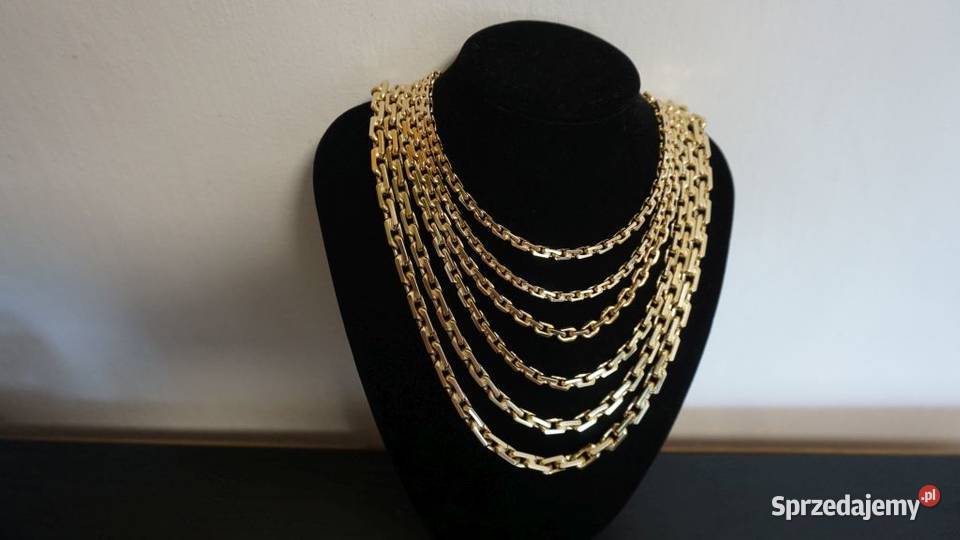 NOWY ZŁOTY ŁAŃCUSZEK KUTY SPLOT ANKIER 150 G Warszawa