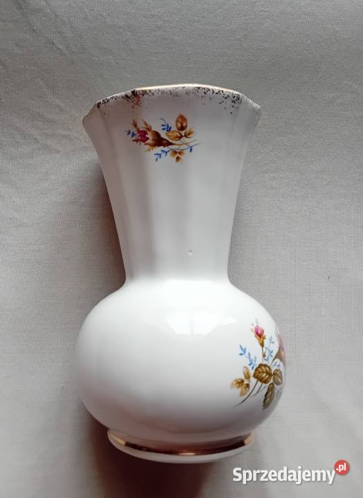 Wazon Chodzież dekor Złota Róża Sygnatura Koźminek