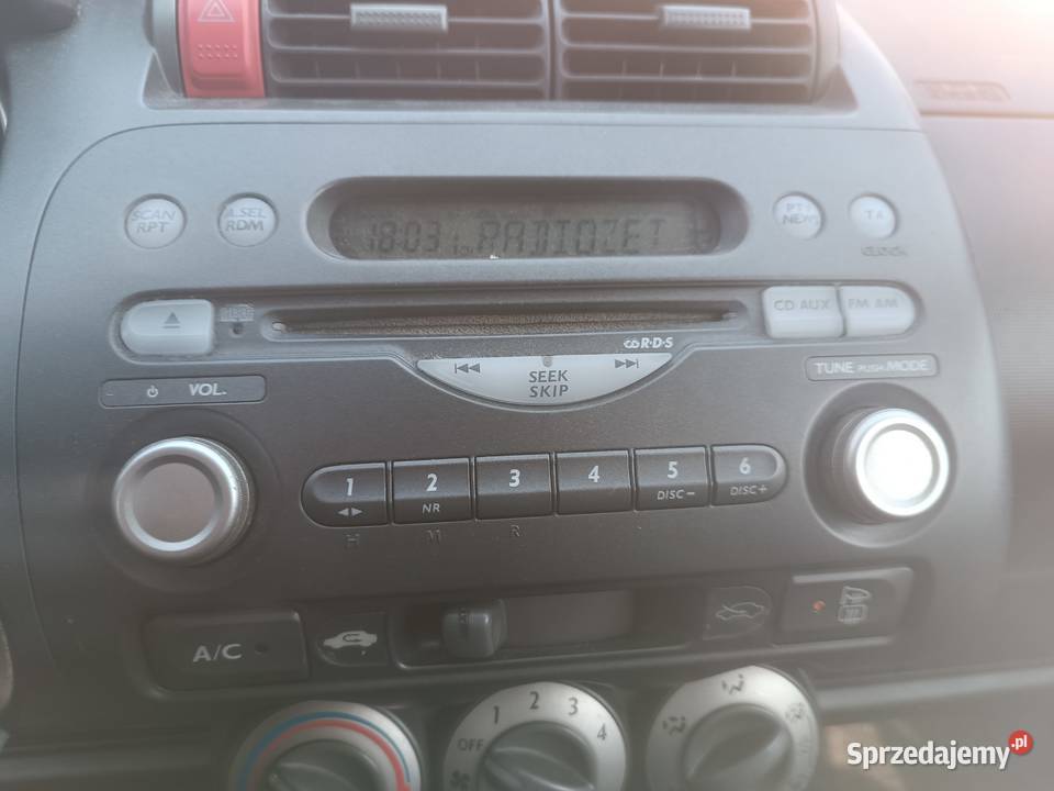 Honda Jazz 2 II radio fabryczne śląskie Częstochowa