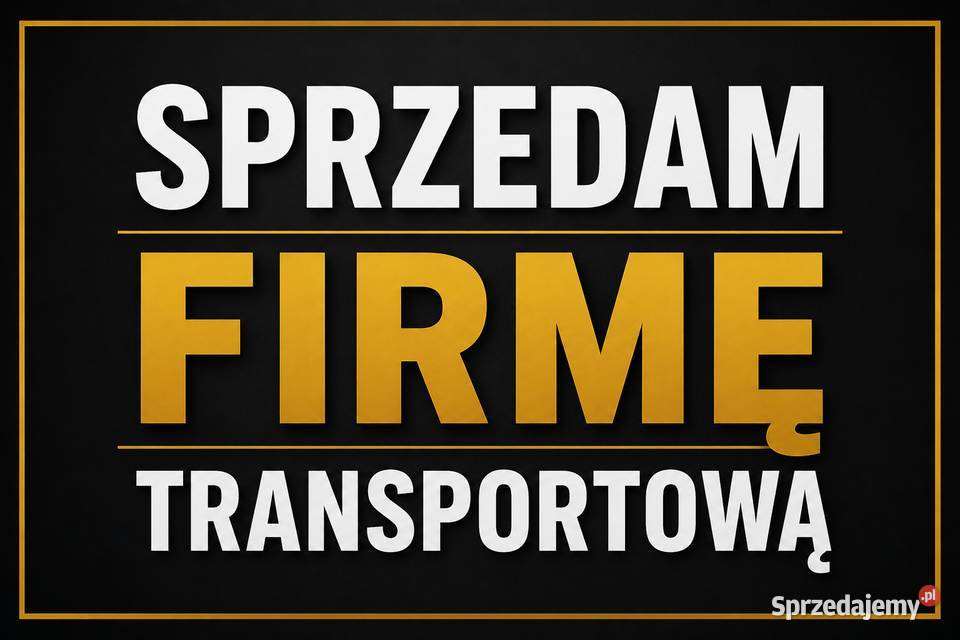 Sprzedam Spółkę Z OO